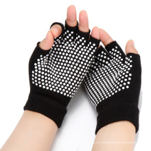 Venta caliente medio dedo guantes de fitness Yoga Pilates guantes